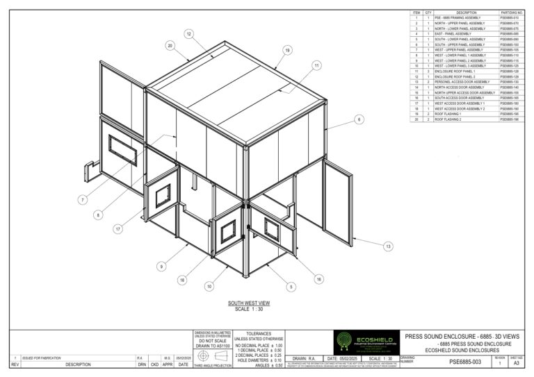 Press Sound Enclosure 3D View